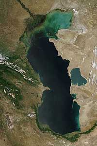 El mar Caspio, el lago con mayor superficie del mundo Los lagos más grandes del mundo