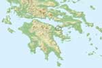 Istmo de Corinto, en la península griega del Peloponeso