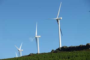 Aerogeneradores o molinos eólicos para aprovechar la energía del viento