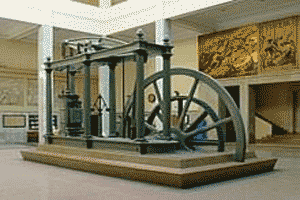 La máquina de vapor, invento de James Watt, uno de los grandes adelantos tecnológicos del siglo XVIII