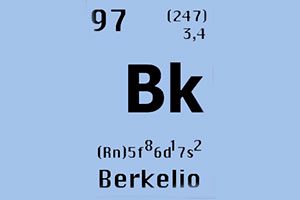Berkelio, elemento químico de naturaleza sintética