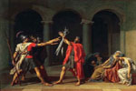 El juramento de los Horacios, una de las obras más importantes del pintor neoclásico francés Louis David