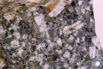 Muestra o ejemplo de roca filoniana
