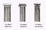 Dórico, jónico y corintio, los tres órdenes arquitectónicos clásicos