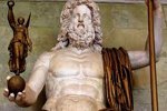 Estatua del dios Júpiter, el rey de los dioses de la mitología romana