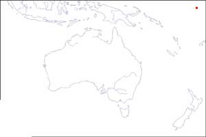 Mapa de localización de los países más chicos de Oceanía