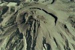 Vista aérea de la Montaña Pelada, en Martinica, uno de los ejemplos de volcán peleano
