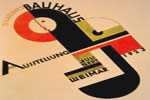 Cartel de una exposición en la Bauhaus