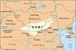 Mapa del desierto de Gobi