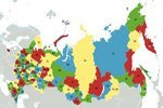 Mapa de la Federación Rusa