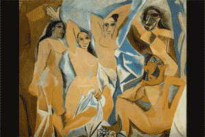 'Las señoritas de Avignon', obra cubista característica del pintor Pablo Picasso