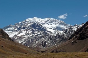 El cerro Aconcagua, la montaña de mayor altura del continente americano