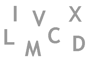 Ejemplos de los números romanos básicos