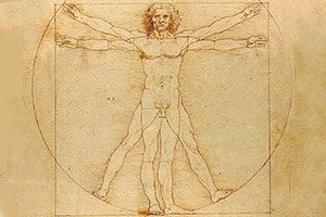 El Hombre de Vitrubio, de Leonardo Da Vinci, símbolo del humanismo